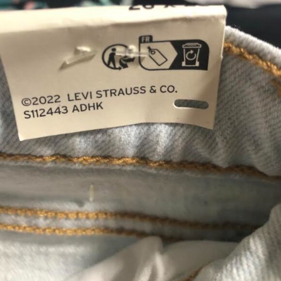 Levi's® Premium Wedgie Straight Fit Women's Jeans NWT Sz 26X28 - Picture 10 of 11